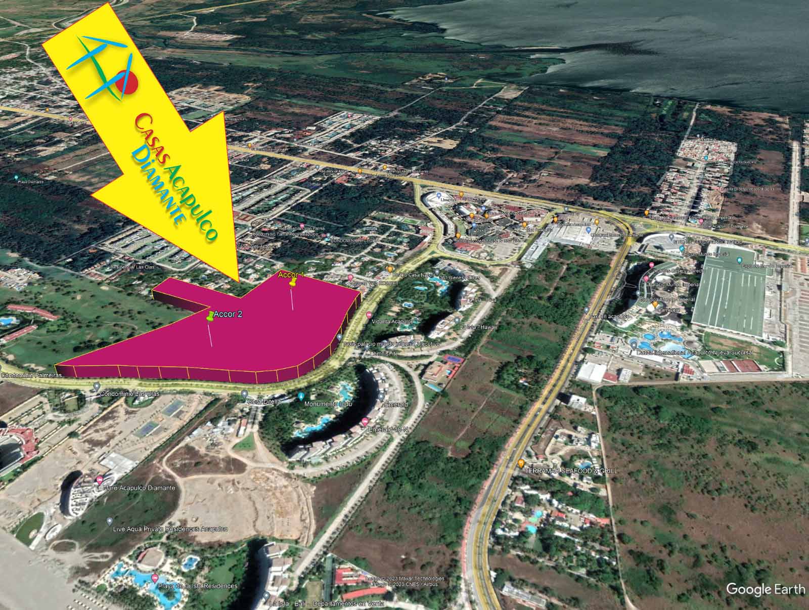 Terreno Playa Diamante Acacor 1 y 2 - Vista aérea 6